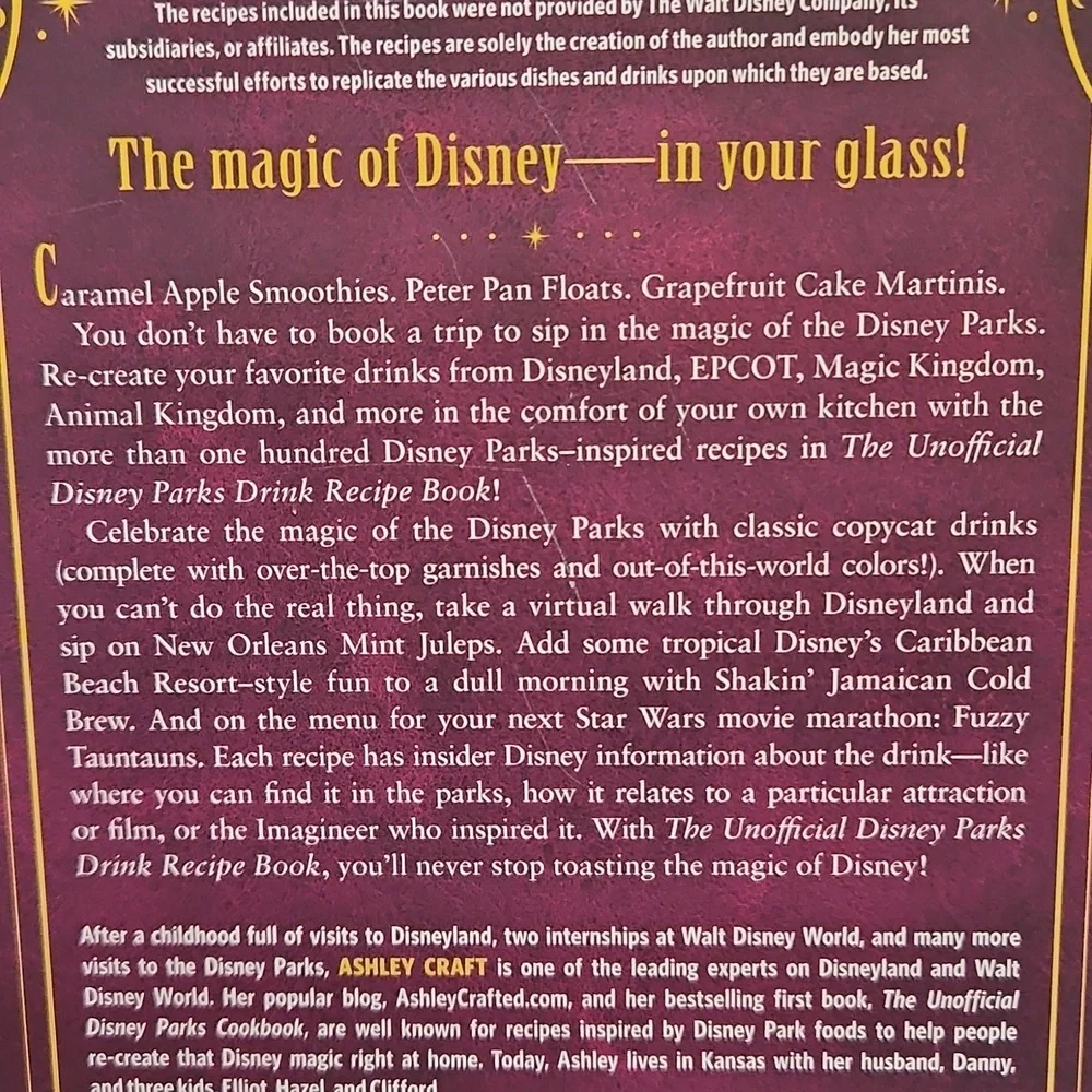 Disney Parks Drink Recipe Book - Picture 2 of 4